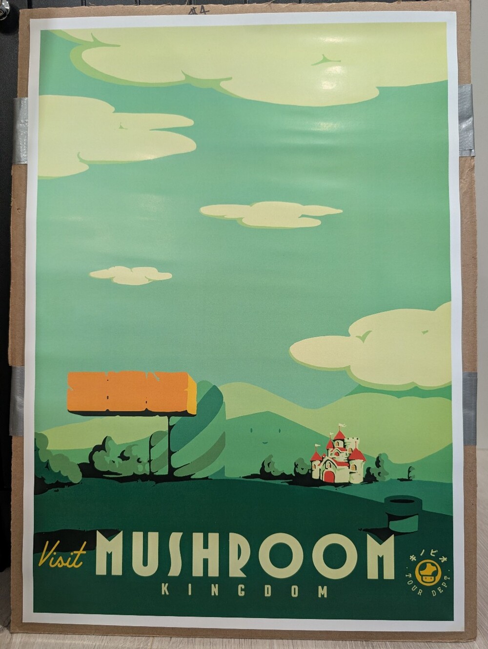 "Visit The Mushroom Kingdom" Super Mario Bros Print